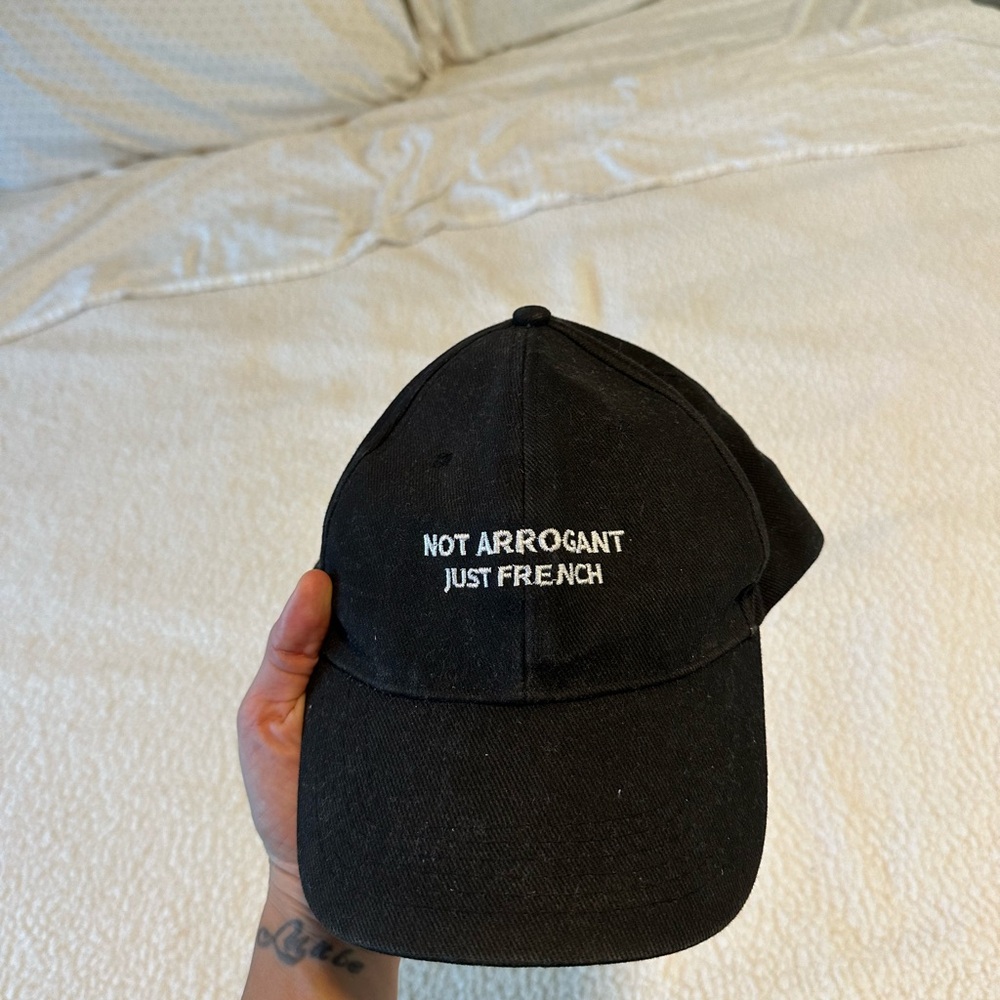 Classic Black Embroidered Cap